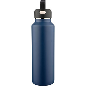 Recycelte doppelwandige Edelstahlflasche (600 ml) Mace – Blau bedrucken, Art.-Nr. 005999999_1353906
