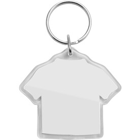 Schlüsselanhänger Zuni | T-Shirt-Form – Neutral bedrucken, Art.-Nr. 021999999_5159