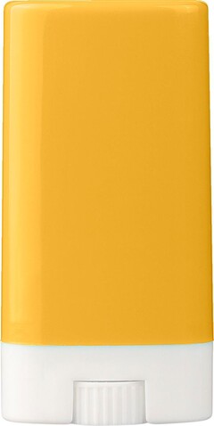 Sonnenschutzstift Sunstick – Gelb bedrucken, Art.-Nr. 006999999_7577