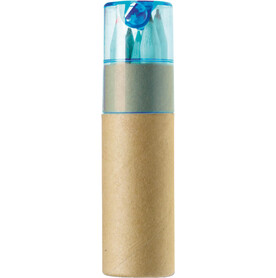 Buntstifte-Set , 6-tlg. Libbie – Hellblau bedrucken, Art.-Nr. 018999999_1404871