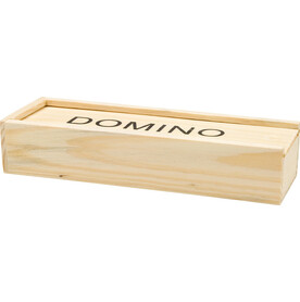 Domino-Spiel in Holzbox Enid – Braun bedrucken, Art.-Nr. 011999999_1404872