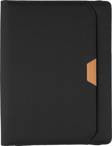 rPET-Mappe A4 Jasmin – Schwarz bedrucken, Art.-Nr. 001999999_1407012