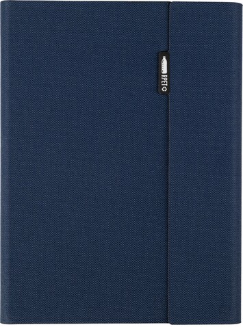 Mappe Tamara | Recyceltes PET | A5 – Blau bedrucken, Art.-Nr. 005999999_1414989