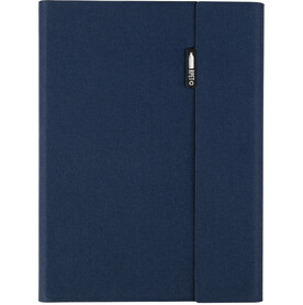 Mappe Tamara | Recyceltes PET | A5 – Blau bedrucken, Art.-Nr. 005999999_1414989