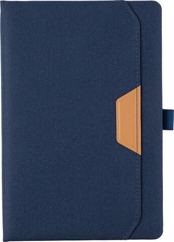 Notizbuch Thorsten | PET | A5 | Liniert – Blau bedrucken, Art.-Nr. 005999999_1415027