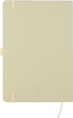 Recycelter Bioabfall und Karton-Notizbuch A5 Gertrud – Hellgrün bedrucken, Art.-Nr. 029999999_1417980