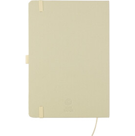 Recycelter Bioabfall und Karton-Notizbuch A5 Gertrud – Hellgrün bedrucken, Art.-Nr. 029999999_1417980