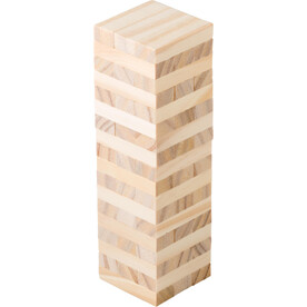 Geschicklichkeitsspiel aus Kiefernholz Gisa – Braun bedrucken, Art.-Nr. 011999999_1418008