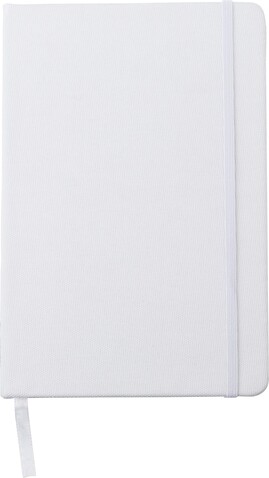 rPET Notizbuch (DIN A5) Samira – Weiß bedrucken, Art.-Nr. 002999999_1420994