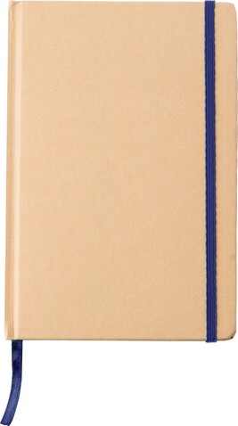 Notizbuch aus recyceltem Papier (A5) Gianni – Blau bedrucken, Art.-Nr. 005999999_1420996