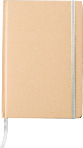 Notizbuch Gianni | Recyclingkarton | A5 | Liniert – Weiß bedrucken, Art.-Nr. 002999999_1420996 Notizbuch Gianni | Recyclingkarton | A5 | Liniert – Weiß bedrucken, Art.-Nr. 002999999_1420996