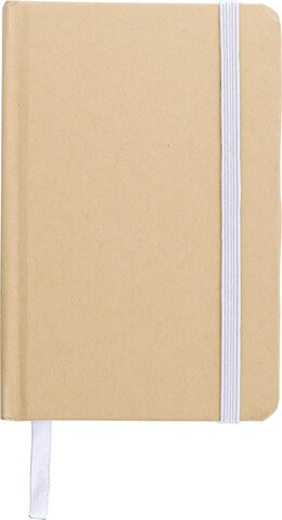 Notizbuch aus recyceltem Papier (A6) John – Weiß bedrucken, Art.-Nr. 002999999_1421001