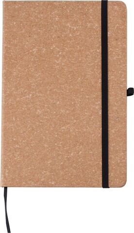 Notizbuch Gianna | FSCÂ® Mix-Papier | Leder | A5 | Liniert – Braun bedrucken, Art.-Nr. 011999999_1421003