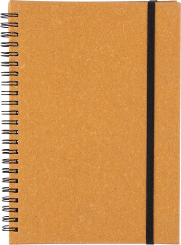 Notizbuch Egon | Leder | A5 | Liniert – Braun bedrucken, Art.-Nr. 011999999_1421007