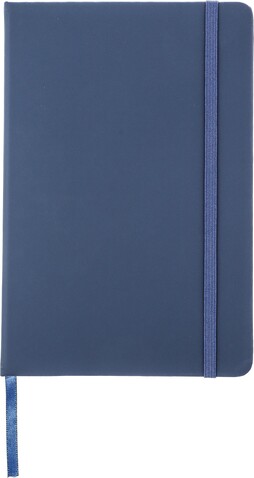 Notizbuch Bradley | Recyceltes PU | A5 | Kariert – Blau bedrucken, Art.-Nr. 005999999_1421037