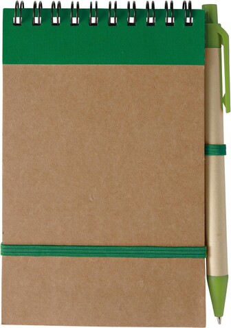 Notizbuch aus recyceltem Karton Emory – Grün bedrucken, Art.-Nr. 004999999_1420985 Notizbuch aus recyceltem Karton Emory – Grün bedrucken, Art.-Nr. 004999999_1420985