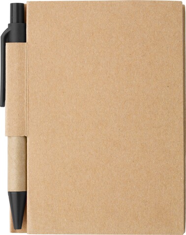 Notizbuch aus Karton Cooper – Schwarz bedrucken, Art.-Nr. 001999999_1420987