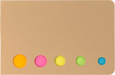 Haftnotizen aus Karton Dwayne – Braun bedrucken, Art.-Nr. 011999999_1420992