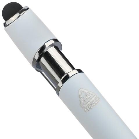 Kugelschreiber Primo | Recycelt | Stylus – Weiß bedrucken, Art.-Nr. 002999999_1439104