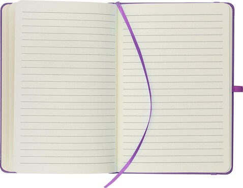 Recyceltes Notizbuch A5 Bloom – Violett bedrucken, Art.-Nr. 024999999_1439250