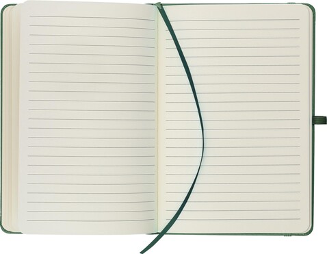Recyceltes Notizbuch A5 Bloom – Grün bedrucken, Art.-Nr. 004999999_1439250