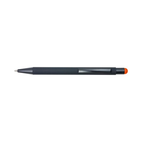 Kugelschreiber aus Aluminium Formentera – Orange bedrucken, Art.-Nr. 007999999_8477