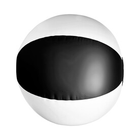 Aufblasbarer Wasserball aus PVC Lola – Schwarz/weiß bedrucken, Art.-Nr. 040999999_9620