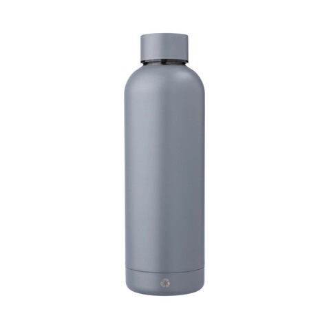 Isolierflasche Isaiah | Recycelt | 500 ml – Grau bedrucken, Art.-Nr. 003999999_971864