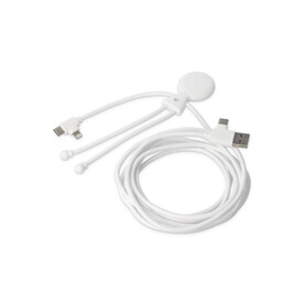 2092 - Xoopar Mr. Bio Lang 60 W PD Multi-Ladekabel 2 Meter - Weiss bedrucken, Art.-Nr. LT41027-N0001