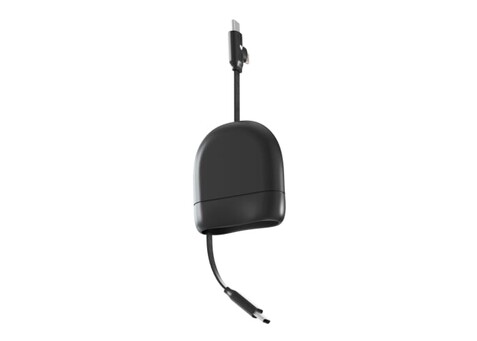 Xoopar ICE-R Einziehbares USB-C- und Lightning-Kabel 60 W 1 Meter - Schwarz bedrucken, Art.-Nr. LT41034-N0002 Xoopar ICE-R Einziehbares USB-C- und Lightning-Kabel 60 W 1 Meter - Schwarz bedrucken, Art.-Nr. LT41034-N0002