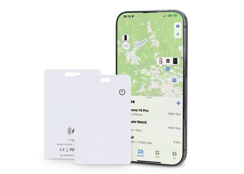 Xoopar ICE-Card Ultradünne Tracker-Karte wiederaufladbar - Weiss bedrucken, Art.-Nr. LT41801-N0001