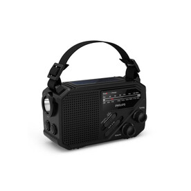 Philips TAR1609 Notfallradio mit analogem FM/AM-Tuner und Taschenlampe - Schwarz bedrucken, Art.-Nr. LT42262-N0002
