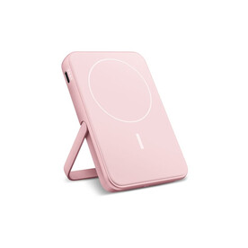2PBM5000| Fresh &amp;#039;n Rebel Kompatibel mit MagSafe MagSafe Powerbank Kabellose 5000mAh - Pastellrosa bedrucken, Art.-Nr. LT49413-N0079
