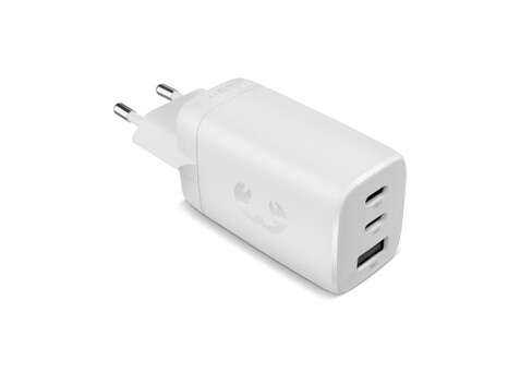Fresh 'n Rebel 67W Laptop-Ladegerät GaN USB-C und USB-A - Hellgrau bedrucken, Art.-Nr. LT49750-N0062