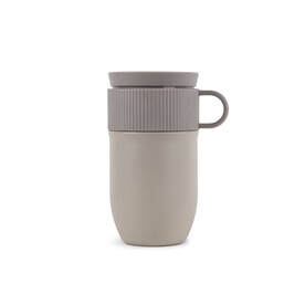 Sagaform Ted isolierter Becher, 280ml auslaufsicher und spülmaschinenfest - Beige bedrucken, Art.-Nr. LT52131-N0055