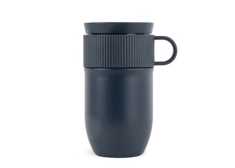 Sagaform Ted isolierter Becher, 280ml auslaufsicher und spülmaschinenfest - Blau bedrucken, Art.-Nr. LT52131-N0011