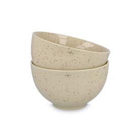 Sagaform Ditte Keramikschüsselset 12 cm - Beige bedrucken, Art.-Nr. LT52256-N0055