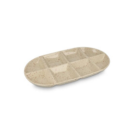 Sagaform Ditte Keramik-Servierplatte 36 x 20 cm - Beige bedrucken, Art.-Nr. LT52257-N0055