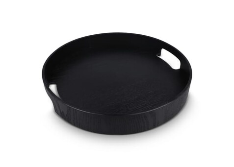 Sagaform Hanna Rundes Tablett 35 cm - Schwarz bedrucken, Art.-Nr. LT52259-N0002