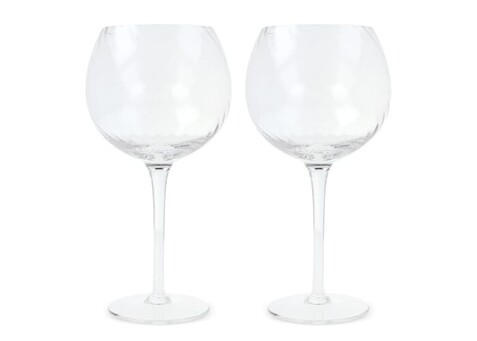 Byon Opacity 2er-Set Weingläser mit stilvollem Glasmuster 470ml - Transparent bedrucken, Art.-Nr. LT53024-N0004