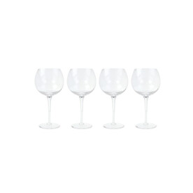 Byon Opacity 4er-Set Weingläser mit stilvollem Glasmuster 470ml - Transparent bedrucken, Art.-Nr. LT53025-N0004