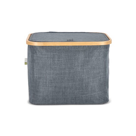 InSideOut faltbarer Korb mit Deckel Sogne 40,5 x 33 x 30cm rPET - Dunkelgrau bedrucken, Art.-Nr. LT57104-N0060
