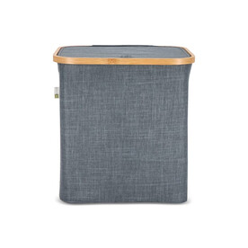 InSideOut faltbarer Korb mit Deckel Sogne 40,5 x 33 x 42cm rPET - Dunkelgrau bedrucken, Art.-Nr. LT57105-N0060