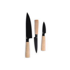 InSideOut 3 Stück Essential Messer Set Ravn - Holz bedrucken, Art.-Nr. LT57202-N0093