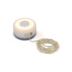 InsideOut Einziehbare Lichterkette - Grau bedrucken, Art.-Nr. LT57303-N0061