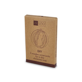InSideOut Weihnachtsschmuck aus Holz 3er-Set - Natur bedrucken, Art.-Nr. LT57400-N0094