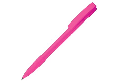 Kugelschreiber Nash Hardcolour mit Gummigriff - Rosa bedrucken, Art.-Nr. LT80801-N0076 Kugelschreiber Nash Hardcolour mit Gummigriff - Rosa bedrucken, Art.-Nr. LT80801-N0076