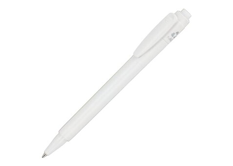 Kugelschreiber Baron 03 recycled hardcolour - Weiss bedrucken, Art.-Nr. LT80928-N0001