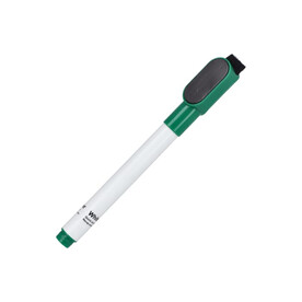 Whiteboard-Marker mit Magnet und Wischer - Grün bedrucken, Art.-Nr. LT81271-N0031