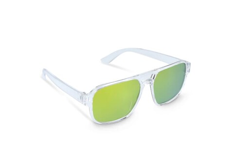 Elin Sonnenbrille UV400 - Transparent / Orange bedrucken, Art.-Nr. LT86741-N0426 Elin Sonnenbrille UV400 - Transparent / Orange bedrucken, Art.-Nr. LT86741-N0426